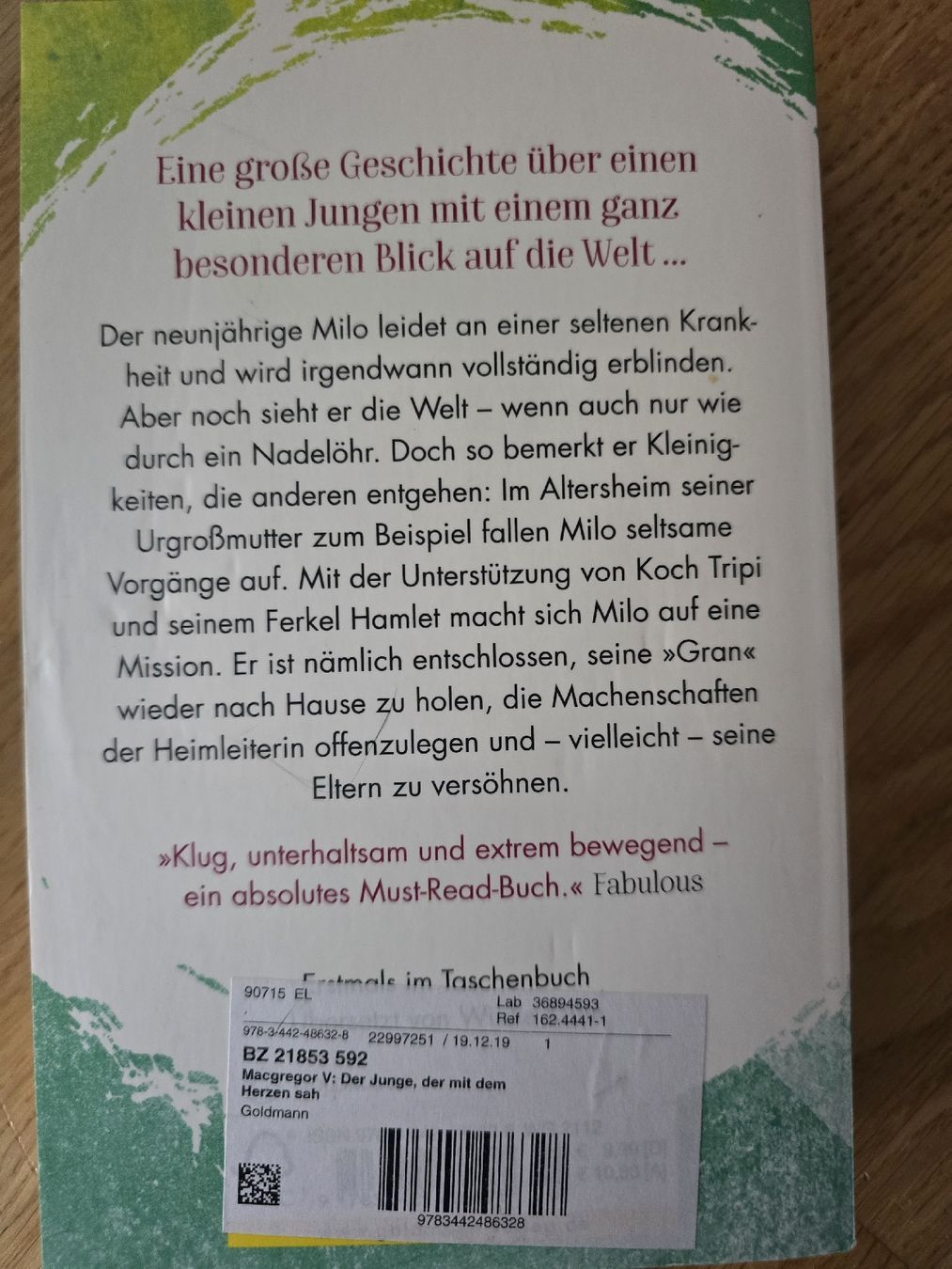 Libri: Virginia MacGregor: Der Junge, der mit dem Herzen sah – Usato da Buchrain venduto da reloca 1
