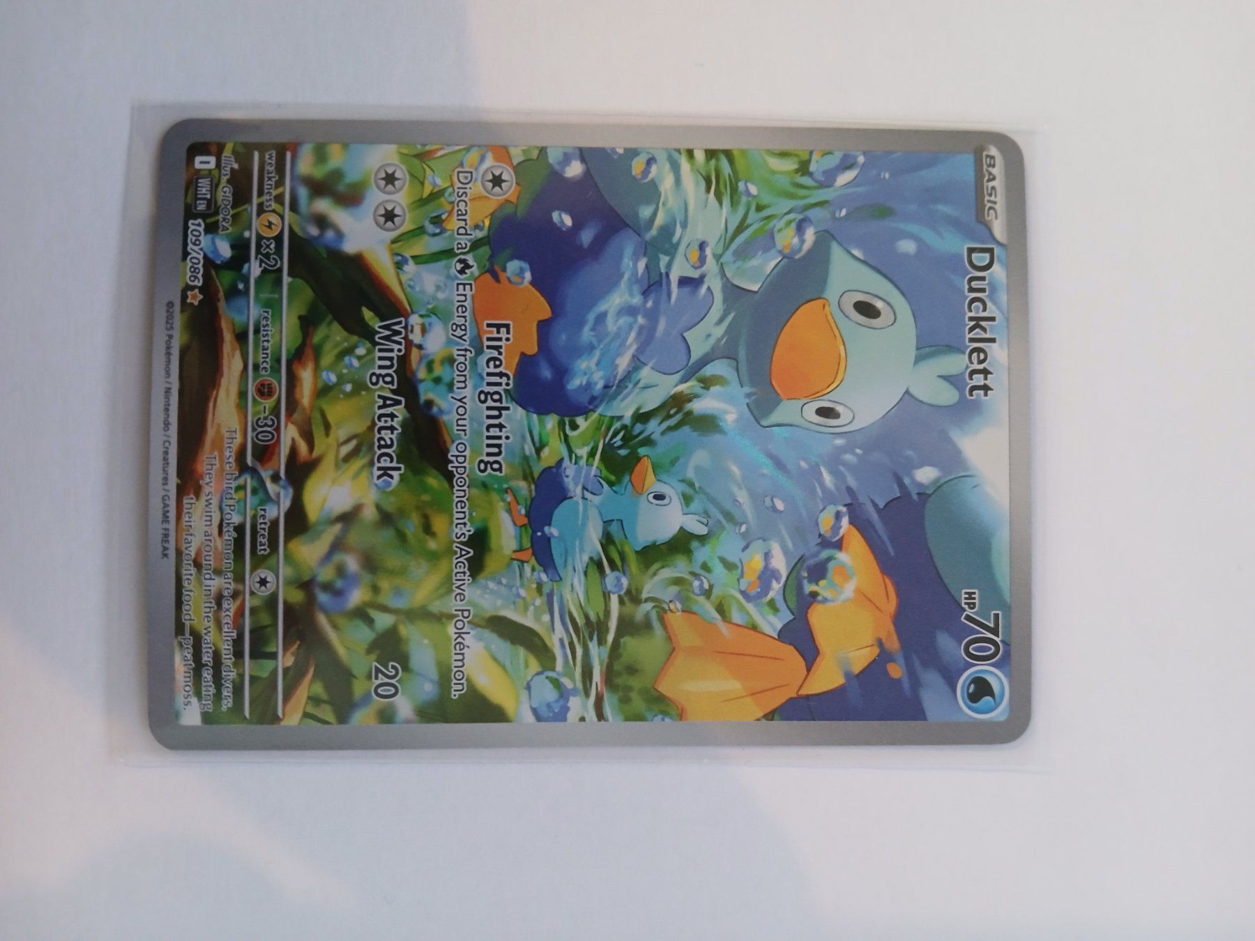 Pokémon Cartes à collectionner: Ducklett #109 White Flare EN – D'occasion à Bülach par PokeGoods.ch
