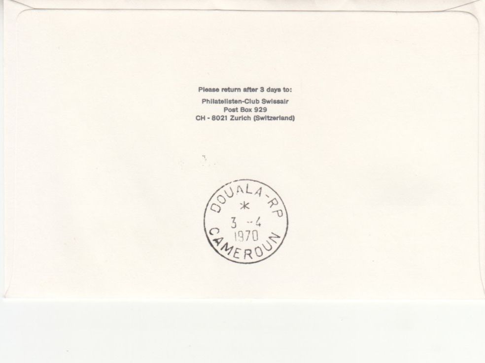 Tutti i francobolli: SLH RF 70.7a Genève-Douala – Usato da Bürglen TG venduto da StampGraf 1