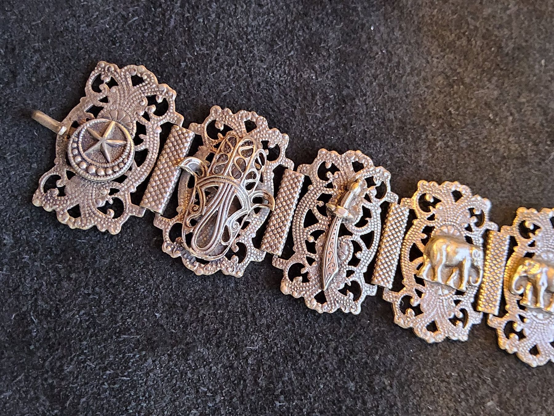 Bracciali & Braccialetti: Orientalisches Silber Armband ca 1930 – Usato da Zürich venduto da helsan 2