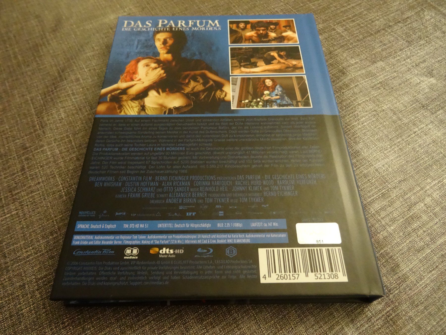 Tutti i DVDs: Blu-ray Das Parfum Die Geschichte eines Mörders gebraucht – Usato da Olten venduto da Disc-Verkauf 4