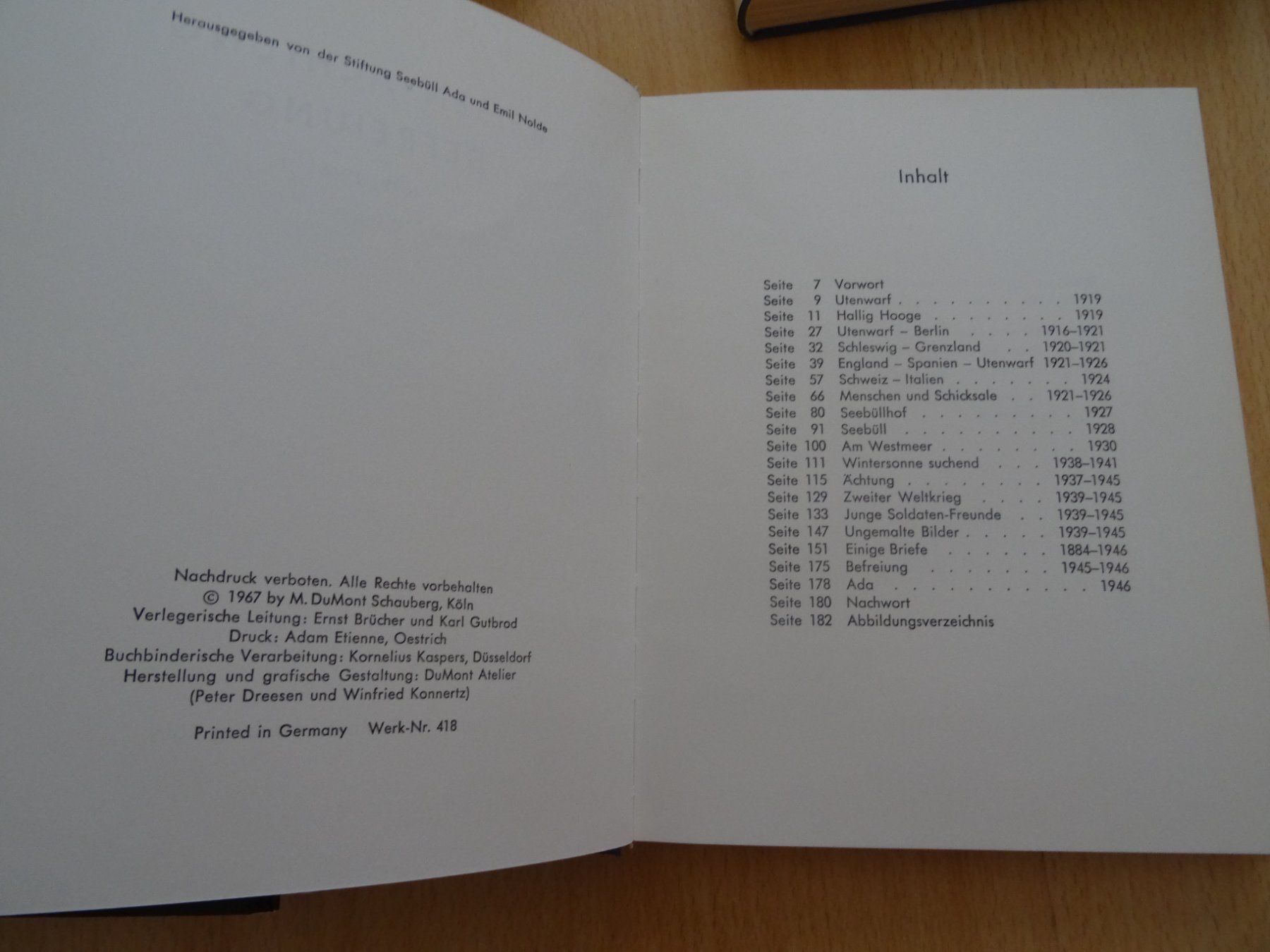 Bücher: Emil Nolde: Autobiographie in 4 Bänden – Gebraucht aus Lupfig von Buerkli20 9