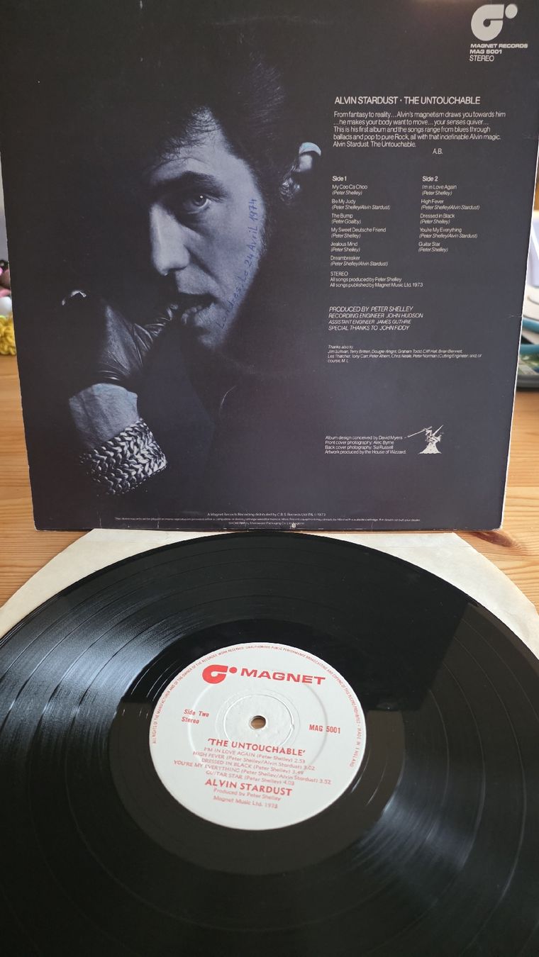 Vinyles: Alvin Stardust - The Untouchable  Lp 1974 G,G – D'occasion à Yvonand par RF-VINYL 3