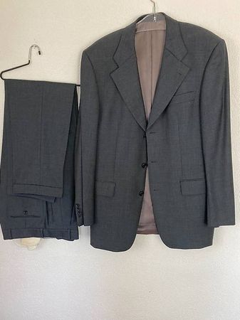 BOSS Herrenanzug grau Gr. 56