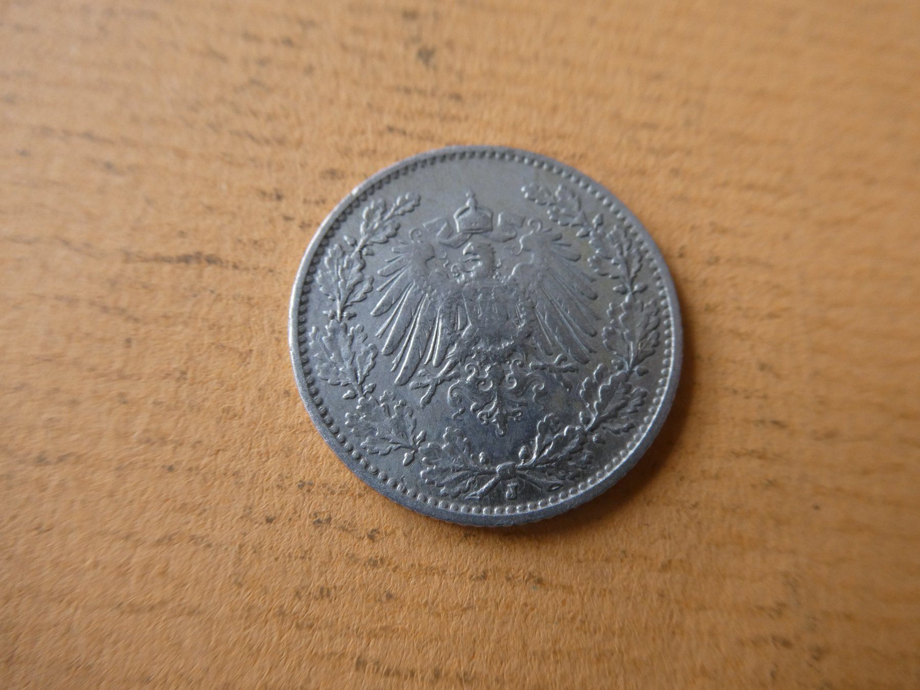 Toutes les monnaies: Dt. Reich 1908 J, 1/2 Silbermark – D'occasion à Hinterforst par Rohusri 1