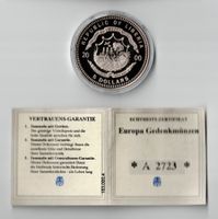 2000_Liberia_5 Dollars_Zertifikat A 2723_Gedenkmedaille