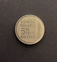 1979 5 Franken Gedenk_Münze_Albert Einstein Porträt