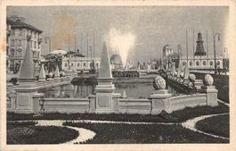 2x Mailand, Milano, Fontana di Piazza Giulio Cesare,Castello
