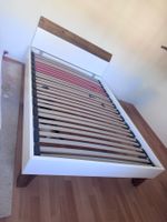 Bett mit Eiche massiv inkl. Roviva Matratze und Rost