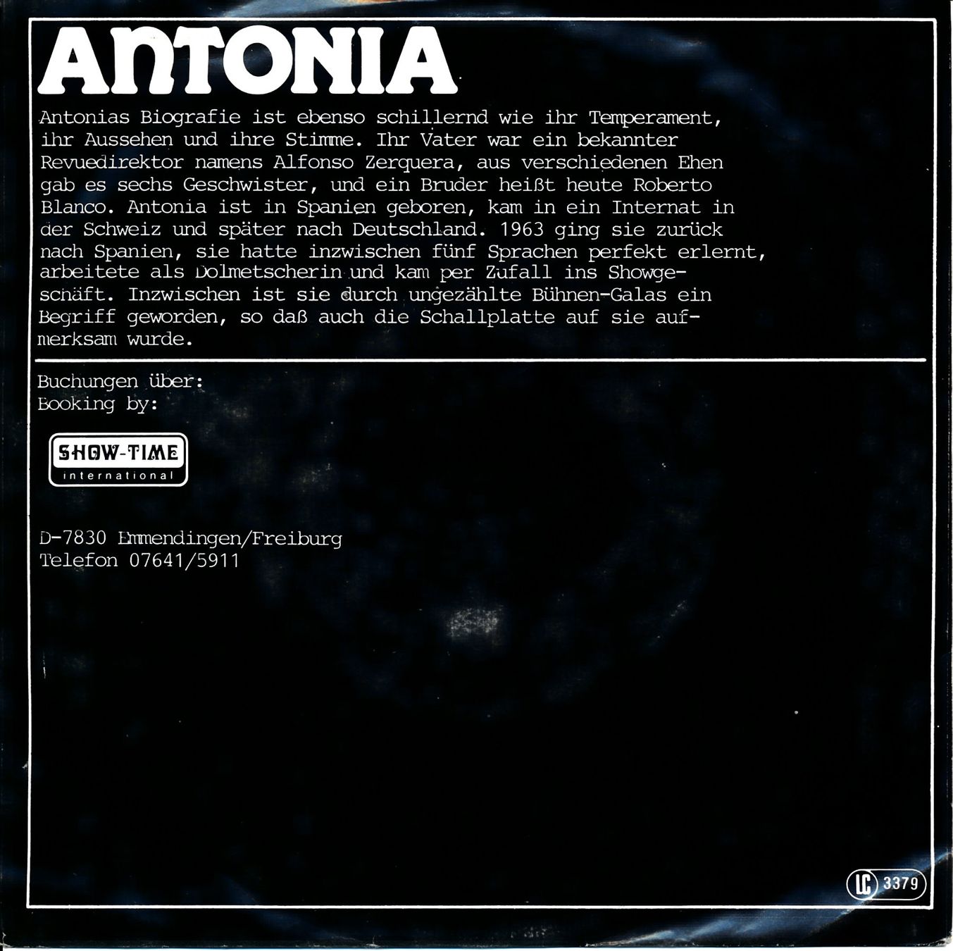 Dischi in vinile: ANTONIA - LA BAMBA (7'' Vinyl Single VG+) – Usato da Hedingen venduto da Studers 1