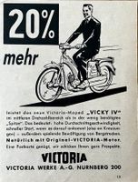 Victoria Moped - Alte Werbung / Ancienne publicité 1956