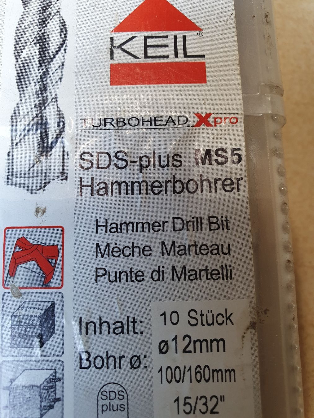 Tutti gli attrezzi: Stein Bohrer SDS KEIL – Nuovo (secondo la descrizione) da Münsingen venduto da wd65 5