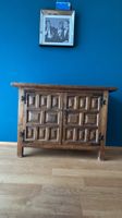 Massivholz Sideboard rustikal mit Metallbeschlägen