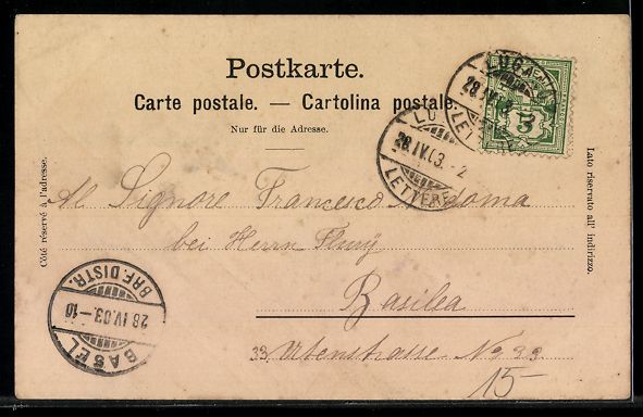 Cartes postales: Melide, Bissone und Monte Generoso, Gott – D'occasion à Berlin par bartko-reher 1