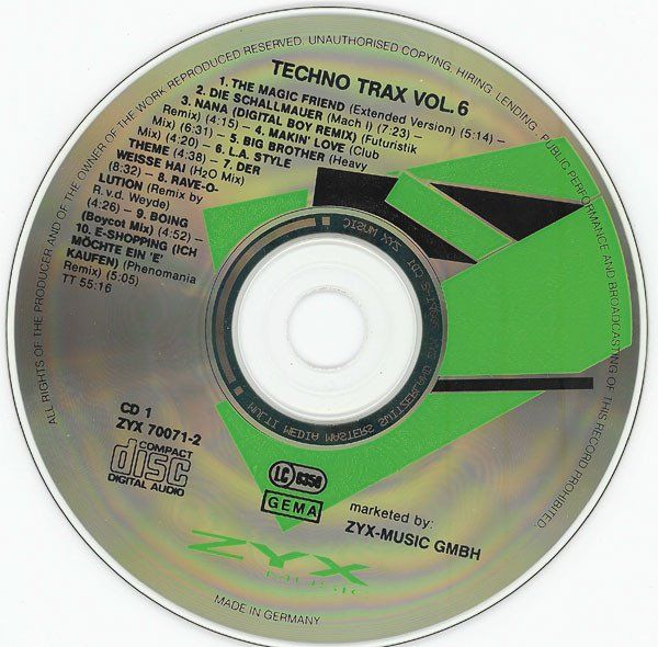 CDs: Various – Techno Trax Vol. 6 - Vergriffene Doppel CD - c – Gebraucht aus Brittnau von Zibu 2