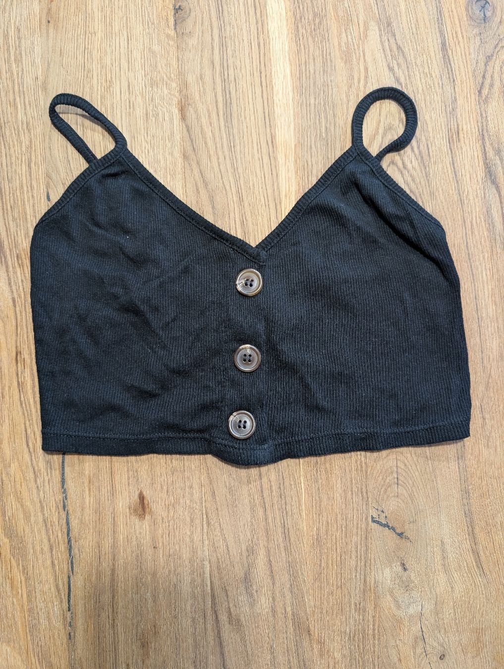 Top: Croptop schwarz – Usato da Schlieren venduto da RheaT