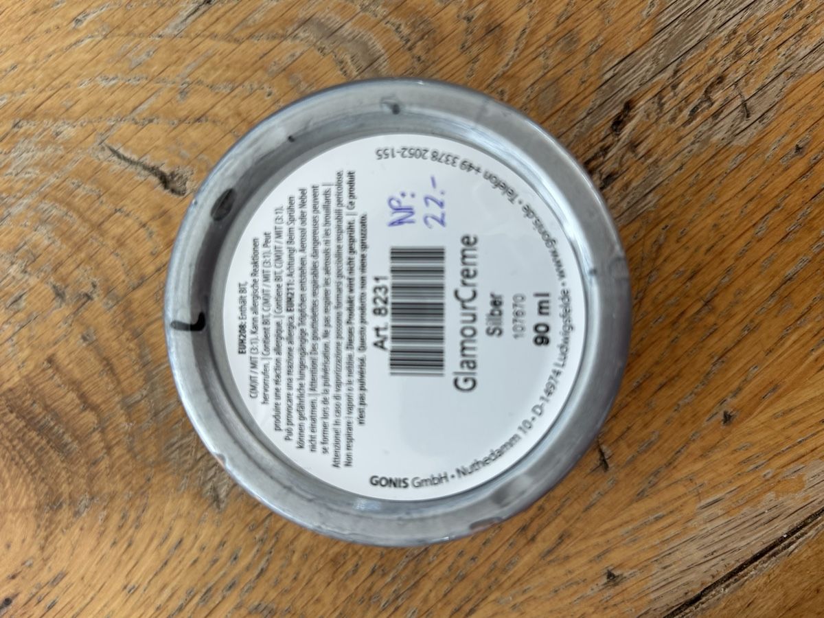Colori: Gonis GlamourCreme silber – Nuovo e nell'imballaggio originale da Uffikon venduto da Gismj 1