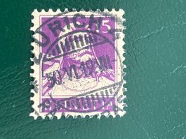 Schweiz 1919 Tell 15 violett Vollstempel ZÜRICH 4 30.VI.19