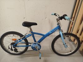 Kinder Velo BtWin 20 Zoll, blau