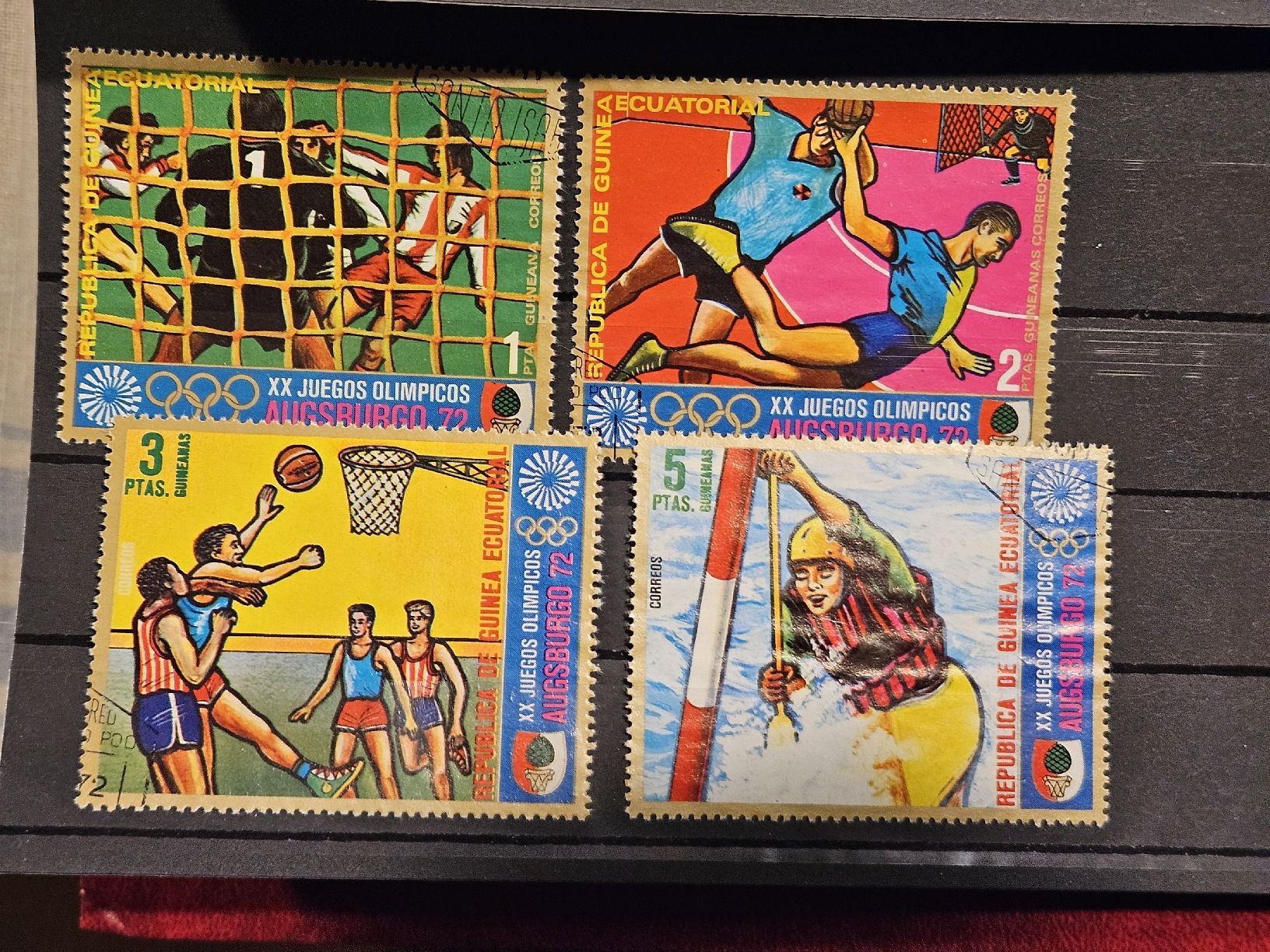 Tutti i francobolli: Briefmarken Äquatorial Guinea, u.a. Olympia – Usato da Wettingen venduto da Sk8ertomda 4
