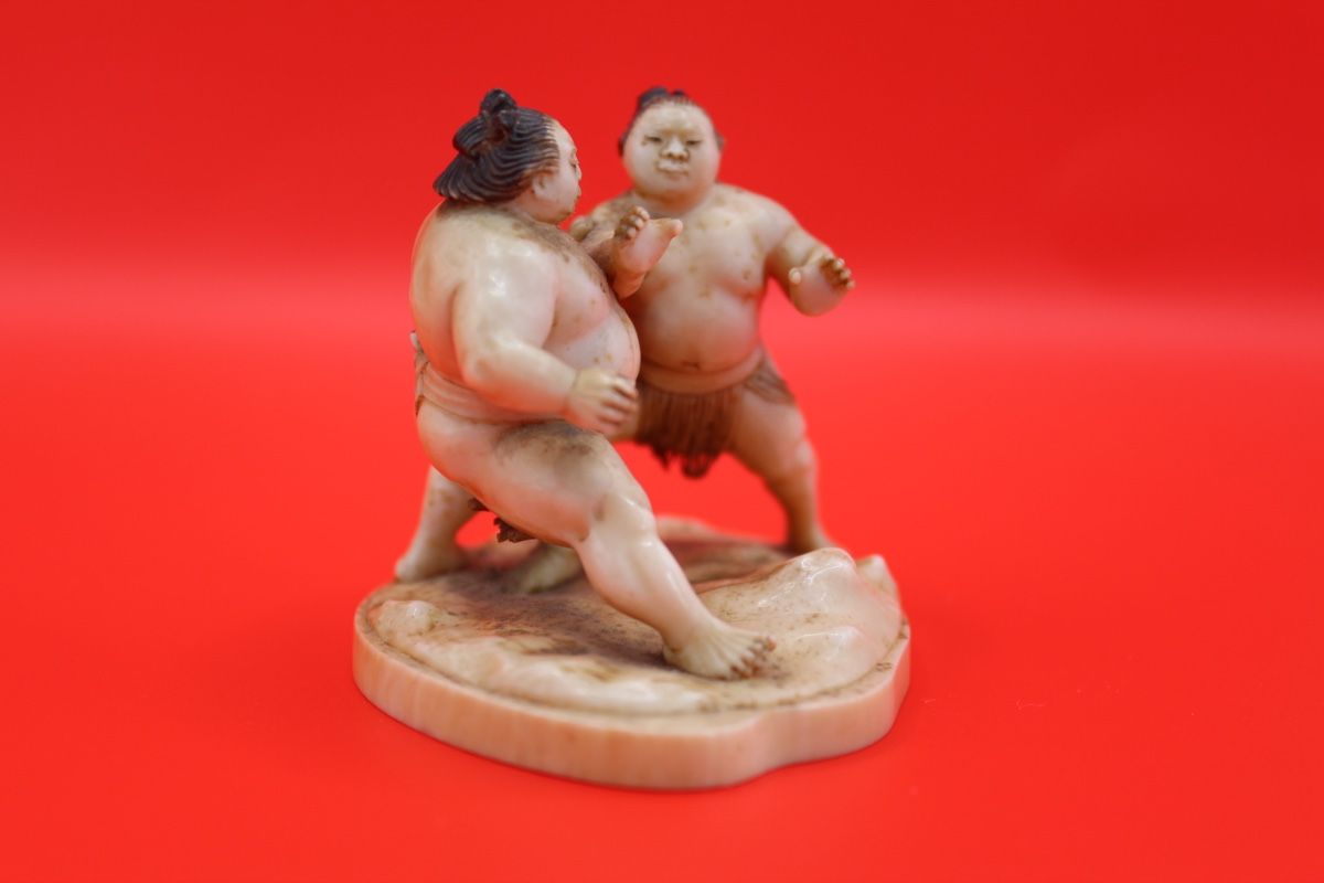 Statuette: Rare Okimono Sumo – Usato da Fiez venduto da Kirafinds 1