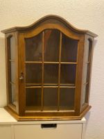 Antike Vitrine aus Eiche Massivholz, Landhausstil, Top