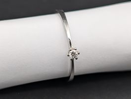 Solitärring 585 Weissgold Diamant 0.05ct