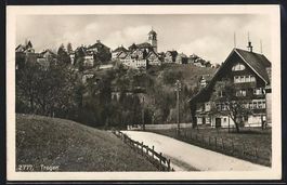 Trogen, Ortsansicht mit Zufahrtsstrasse