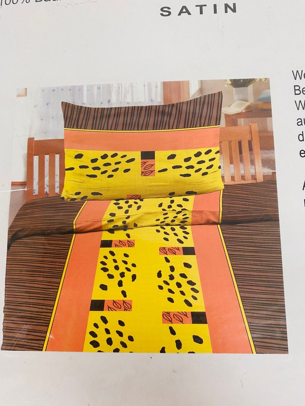 Biancheria da letto: Bettwäsche Set, 100% Baumwolle/Satin – Nuovo e nell'imballaggio originale da Niederhelfenschwil venduto da Chleeblatt1938