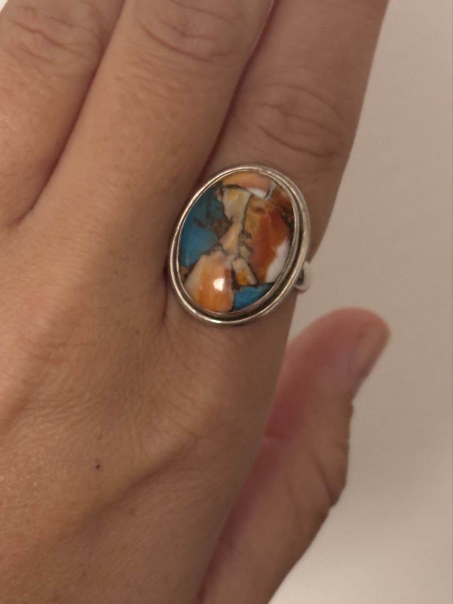 Anelli: Arizona Agate Silver Ring Size 55 – Nuovo (secondo la descrizione) da Nyon venduto da Avido_Dollars 2