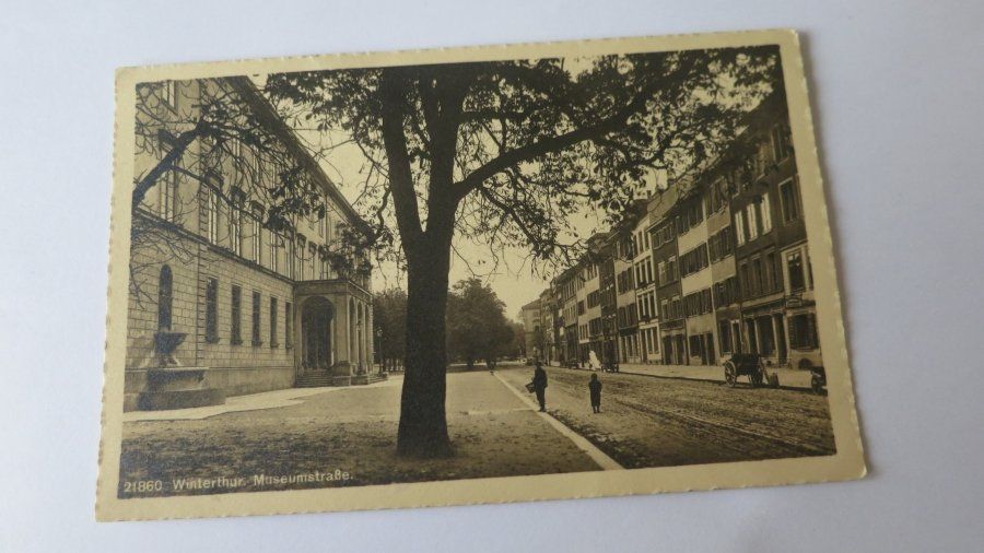 Ansichtskarten: Winterthur / ZH - Museumstrasse - belebt - 1912 – Gebraucht aus Jona von centumprata