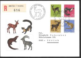 R-FDC Pro Juventute Serie 1967 schön illustriert 1.12.1967
