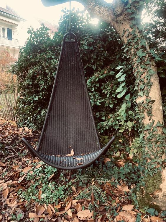 Ikea SVINGA Hängesessel Sessel Rattanoptik Schwarz Kaufen auf Ricardo