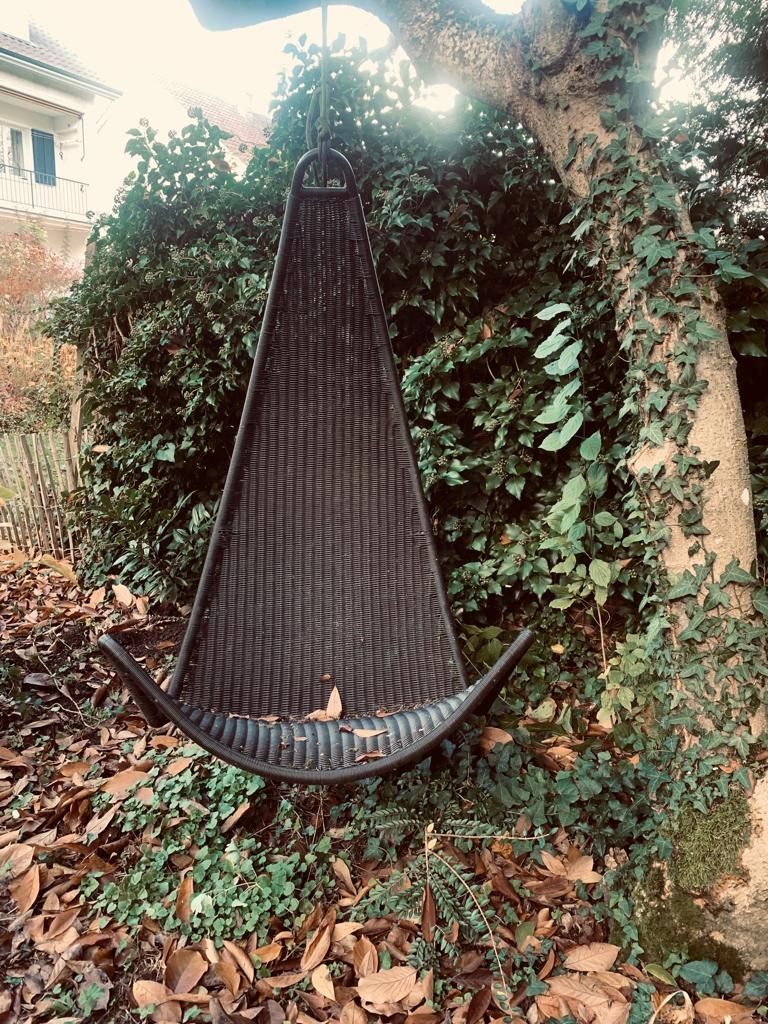 Ikea Poltrone pensili da giardino: Ikea SVINGA Hängesessel Sessel Rattanoptik  Schwarz – Usato da Basel venduto da Jcva 6