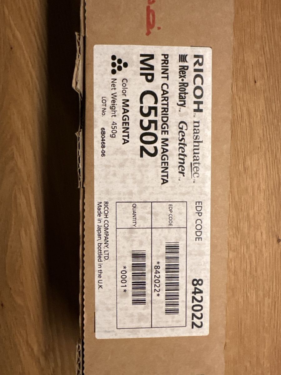 Ricoh Cartucce per stampanti & toner: Toner Magenta – Nuovo e nell'imballaggio originale da Oberwangen b. Bern venduto da Audiofisch
