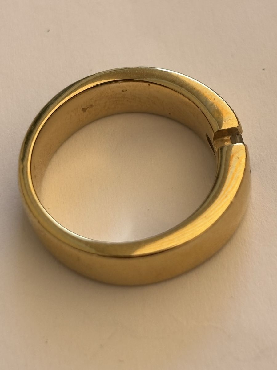 Anelli: Gelbgold Ring mit Diamant 18 Karat  – Usato da Langnau am Albis venduto da flusspflege 5