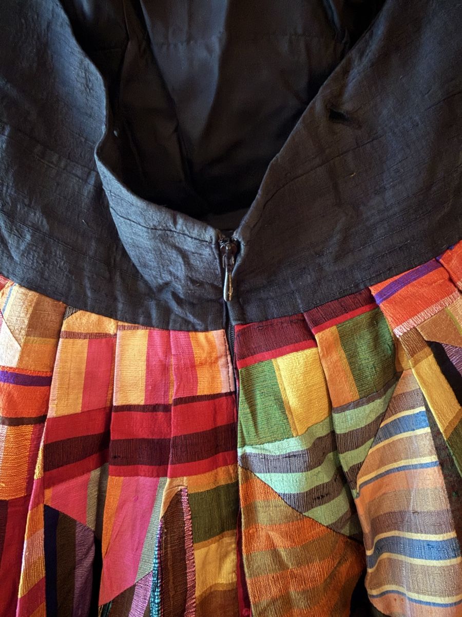 Kleider: Dresshalterneck Black Colorful Patchwork – Gebraucht aus Zürich von BettinaMarie2308 5