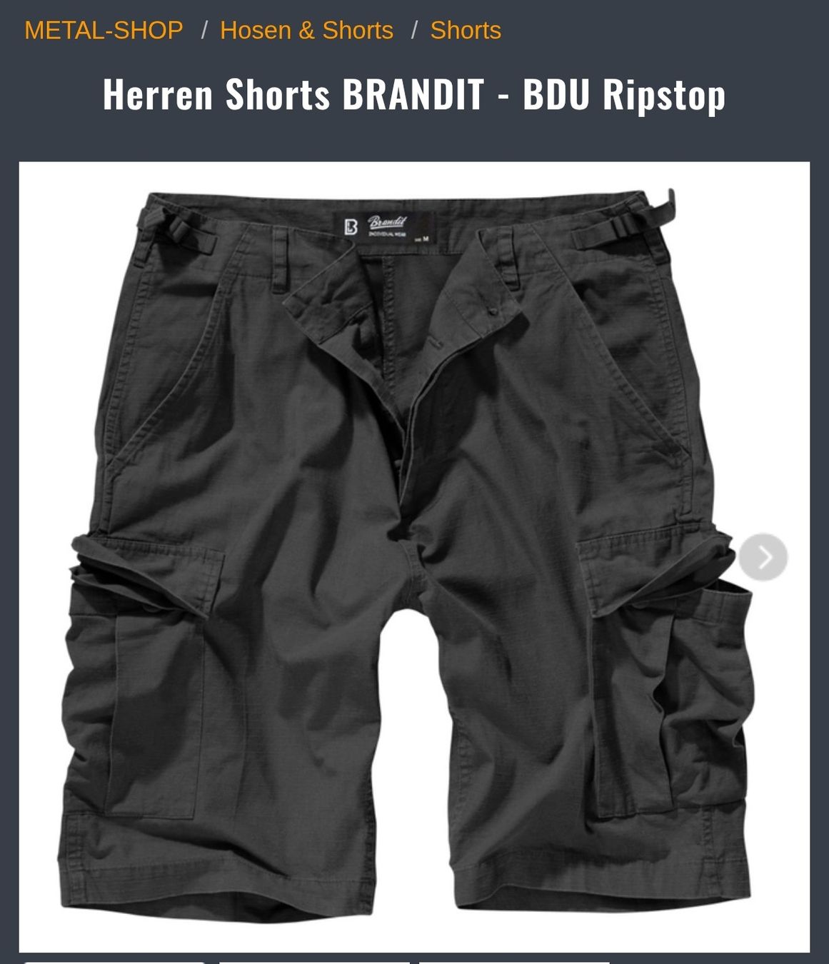 Hosen: 2 x Shorts BRANDIT BDU Ripstop  3 / 4 XL – Neu und originalverpackt aus Zürich von AfrobeatExpress