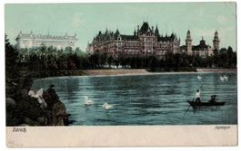 Zürich, Alpenquai, gelaufen 1907