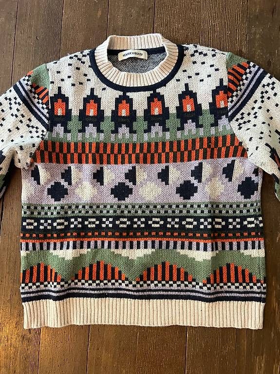 Maglioni & Felpe: Gemusterter Pullover von Henrik Vibskov – Usato da Zürich venduto da cat 1