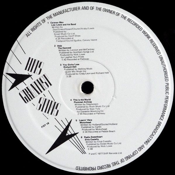Dischi in vinile: Vinyl,  Hits Greatest Stiffs, UK Punk Sampler 1977! – Usato da Zürich venduto da Chrigelvelo 3