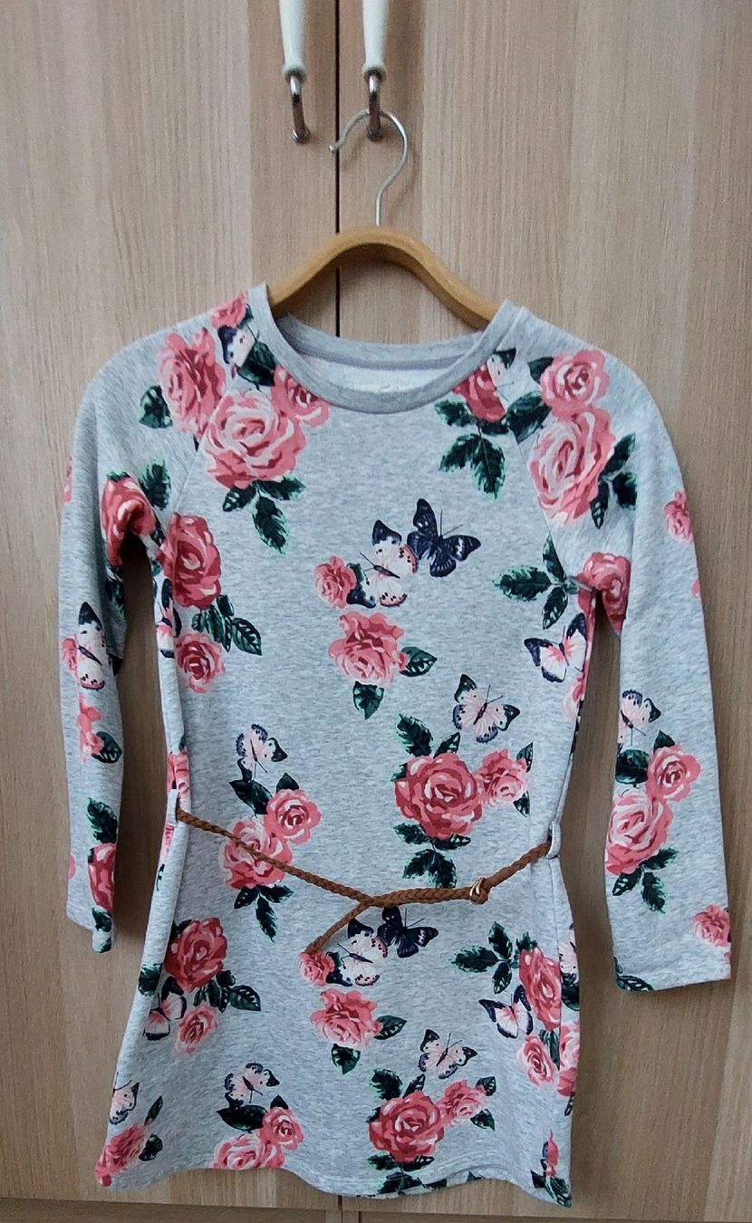 Vestiti & Gonne: Baumwoll Kleid mit Gürtel 134/140 – Usato da Zürich venduto da Anibas1