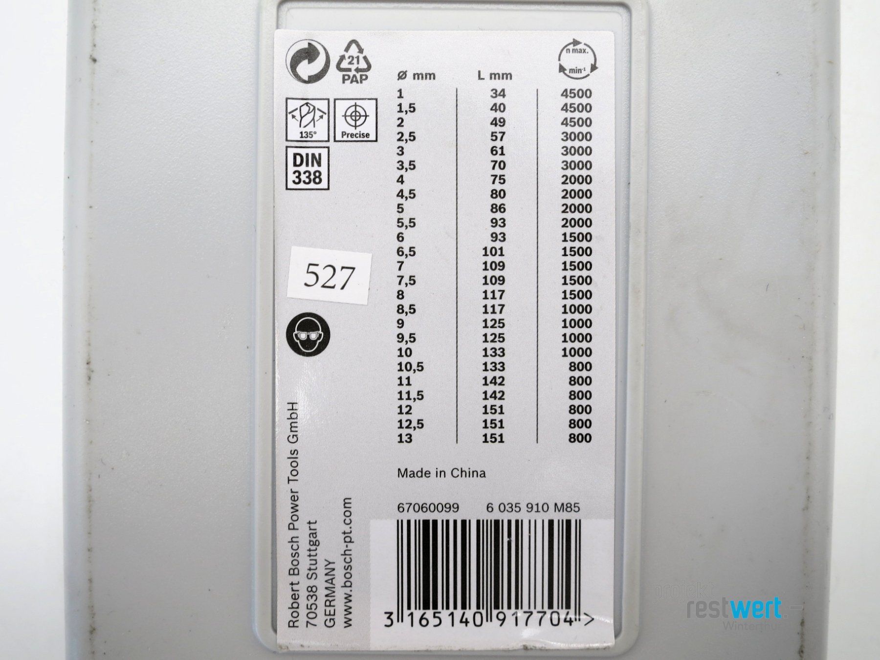 Bosch Alle Werkzeuge: BOSCH Professional HSS-Spiralbohrer-Set – Neu (gemäss Beschreibung) aus Winterthur von Restwert_Winterthur 3