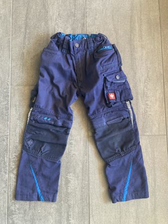Kinder Arbeitshose Engelbert Strauss Gr 110/116 blau