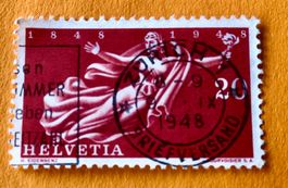 Nr.283 Helvetia mit Stempel  100 Jahre Schweizerischer 