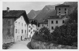 Vicosoprano GR Bergell Dorfansicht