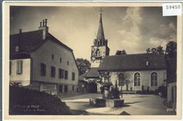 Tour de Peilz - Eglise et la Place