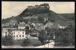 AK Lenzburg, Bahnhof und Kirche