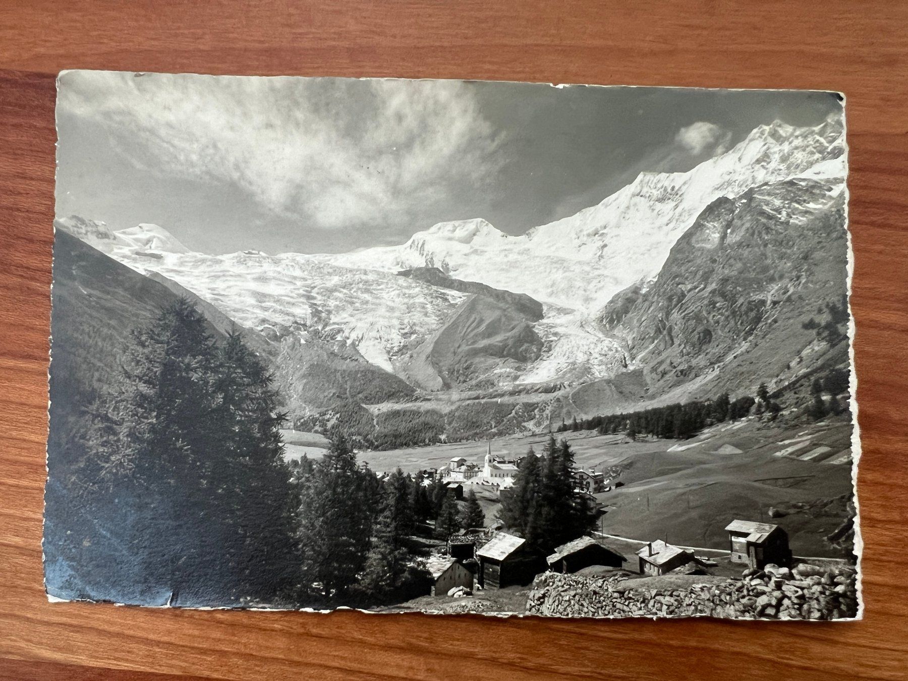 Cartoline postali: AK  1929 Saas Fee    (G2274) – Usato da Hinwil venduto da Sidi4