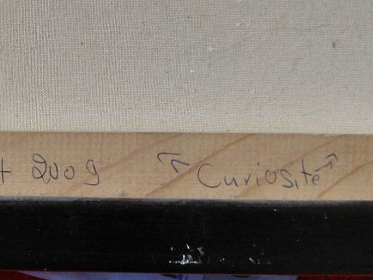 Tableaux: Tableau "CURIOSITE", contemporain – D'occasion à Ste-Croix par aud_qwv8 2